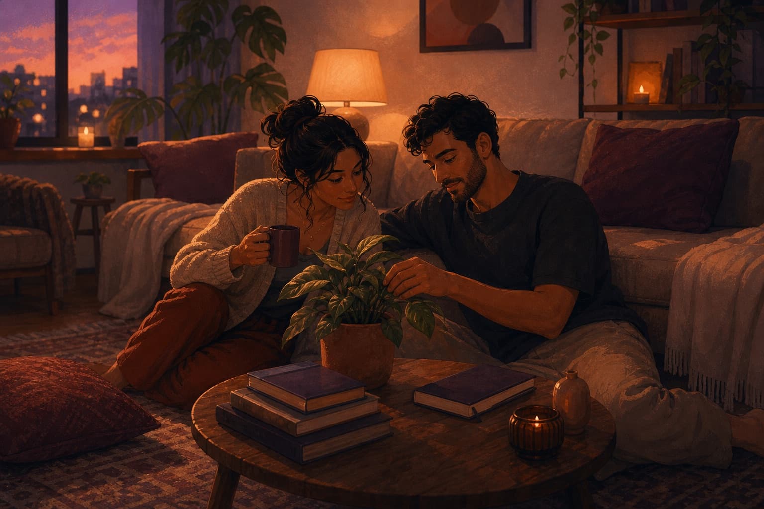 Editorial illustration for Relationship Growth Without Becoming a Project.