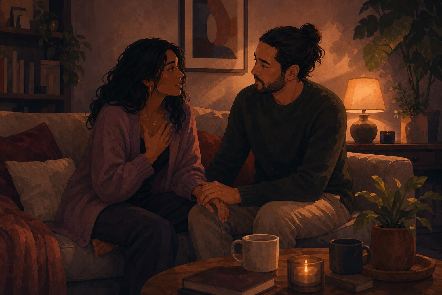 Editorial illustration for How to Talk About Wanting More.