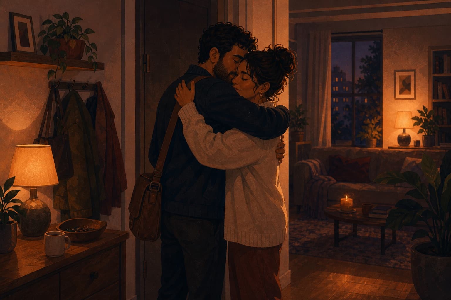Editorial illustration for The Two-Minute Reconnection.