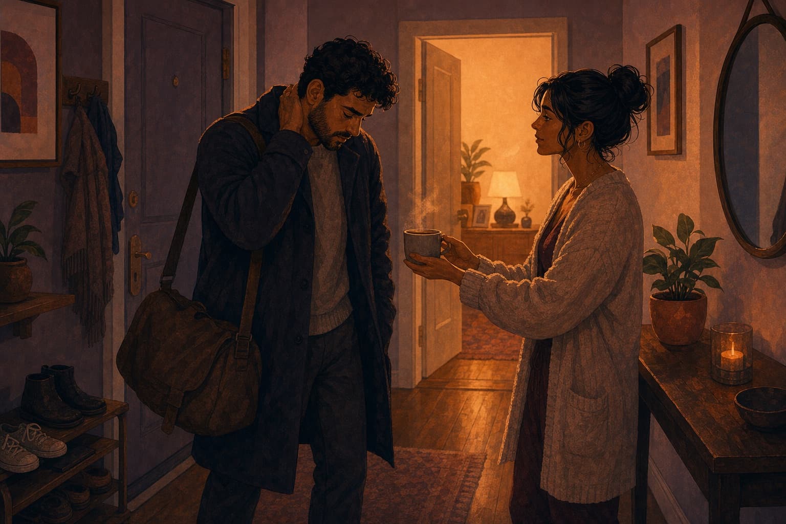 Editorial illustration for When Caregiving Changes the Dynamic.